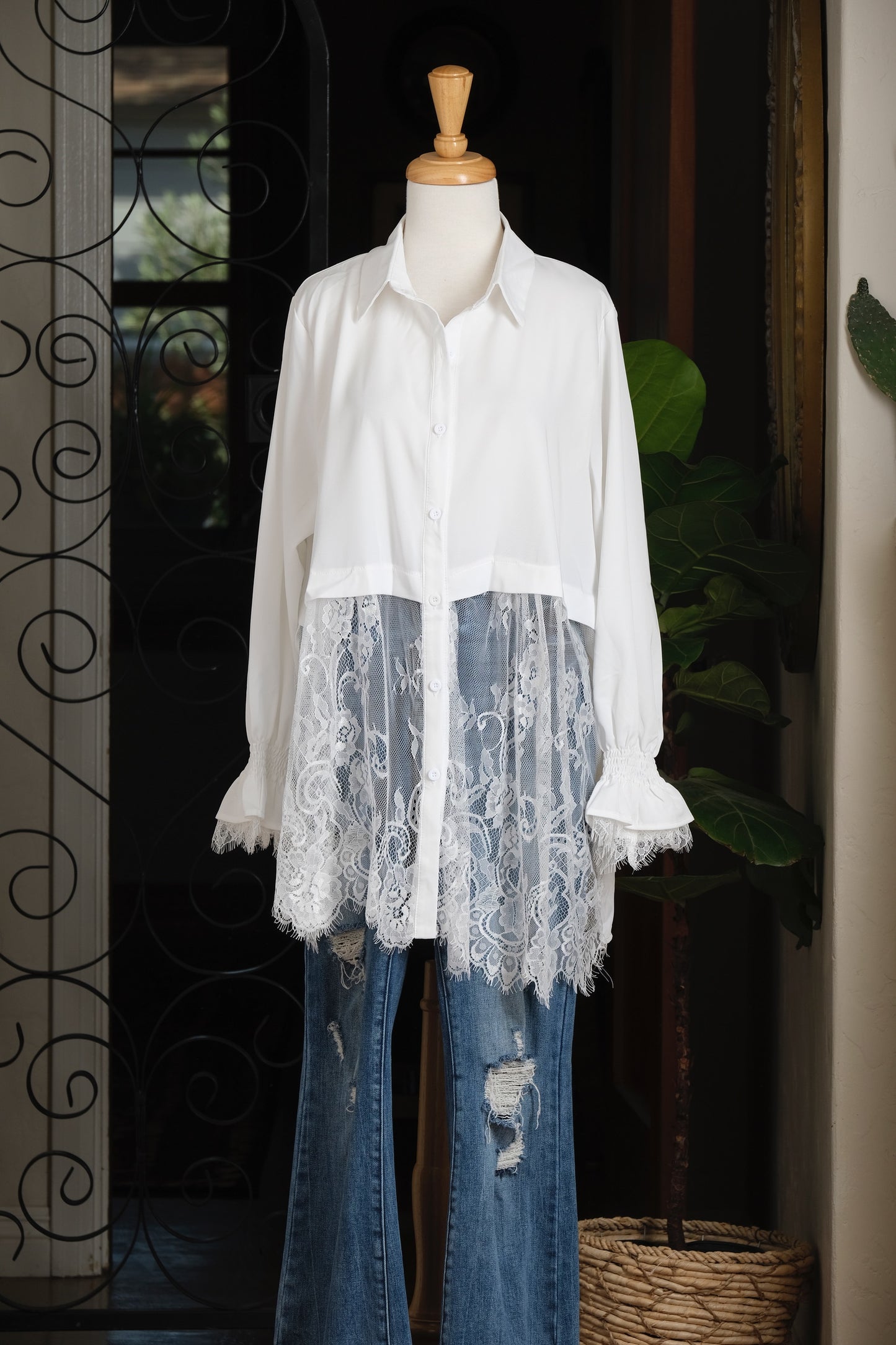 Poets Blouse in White