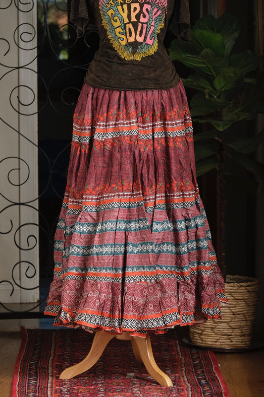 Gypsy Skirt in Withered Rose