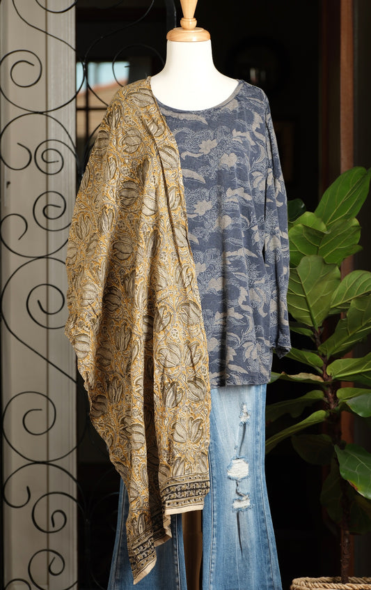 Isadora Scarf in Golden Pod