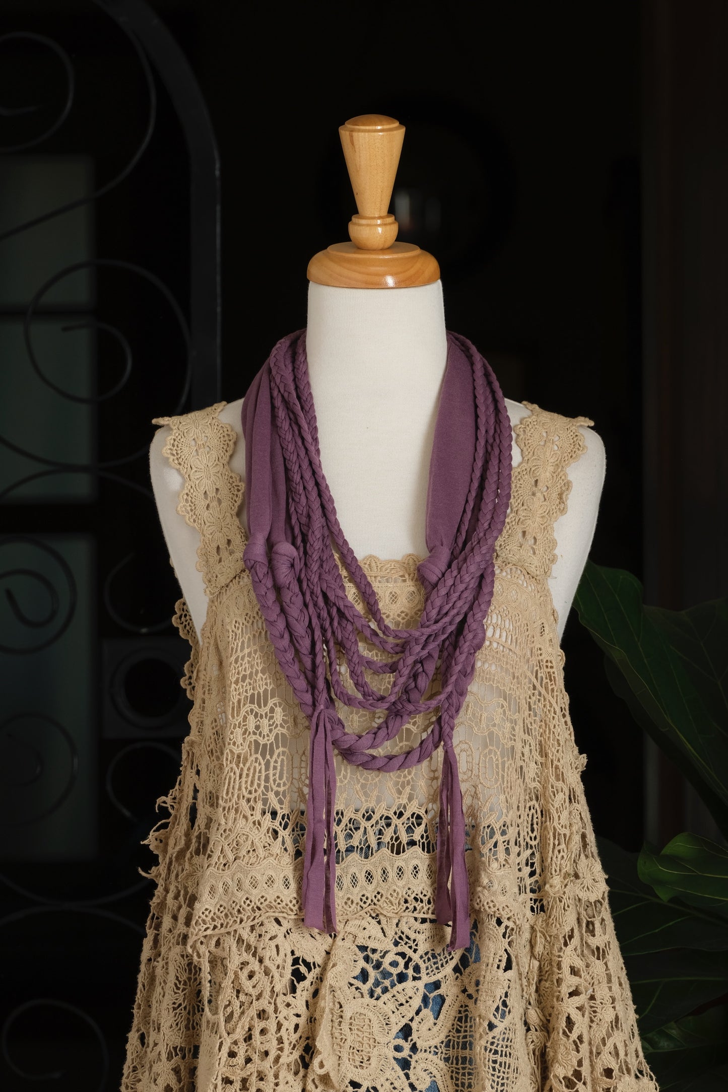Ritual Scarf in Misty Plum