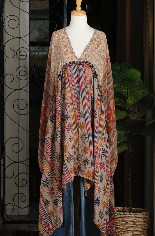 Eclipse Topper in Autumn Stripe