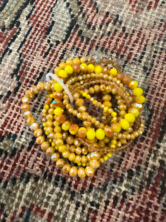 Rusty Daisy Stretch Bracelet Set