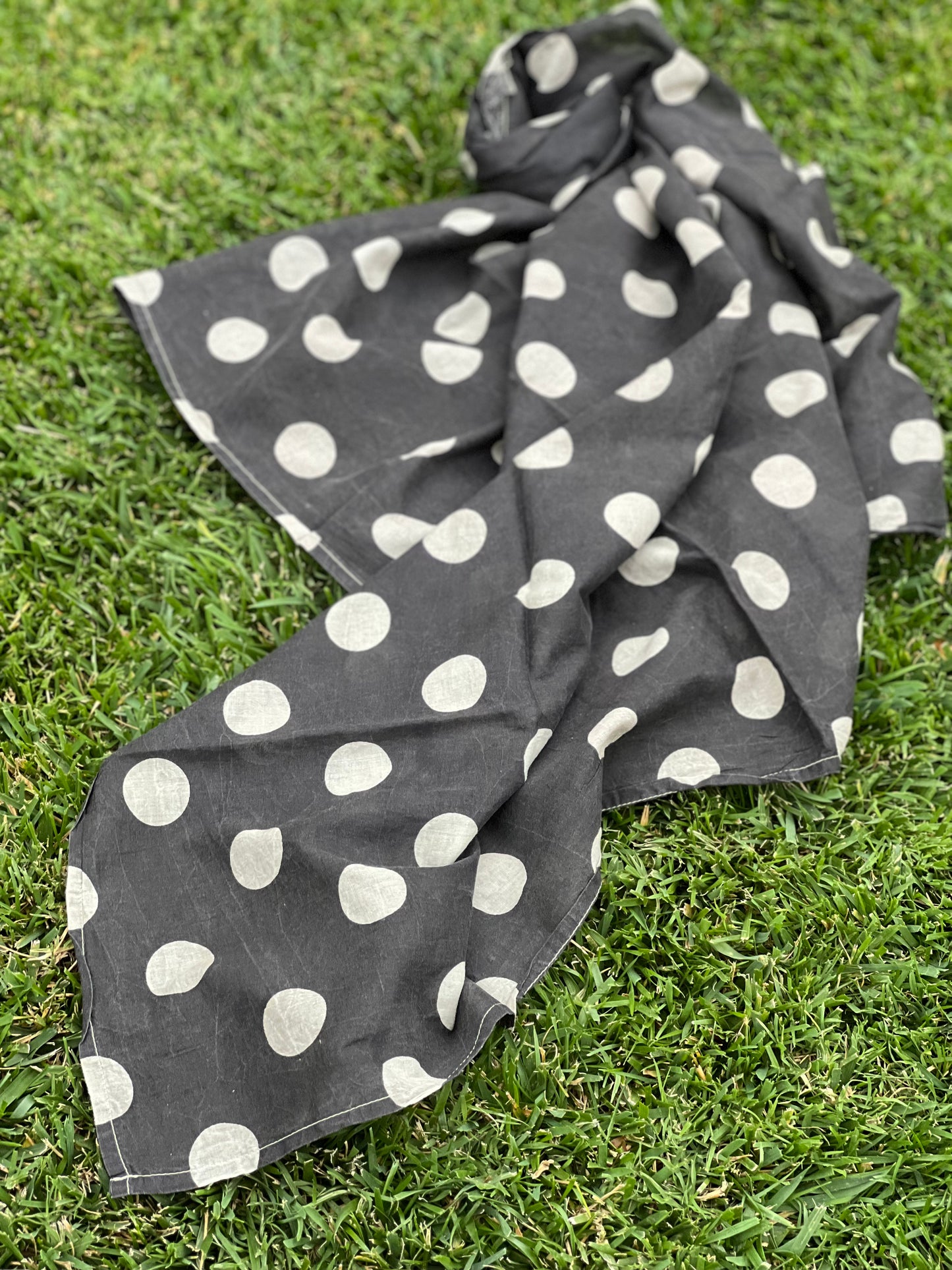 Bohemia Scarf in Pirate Dot