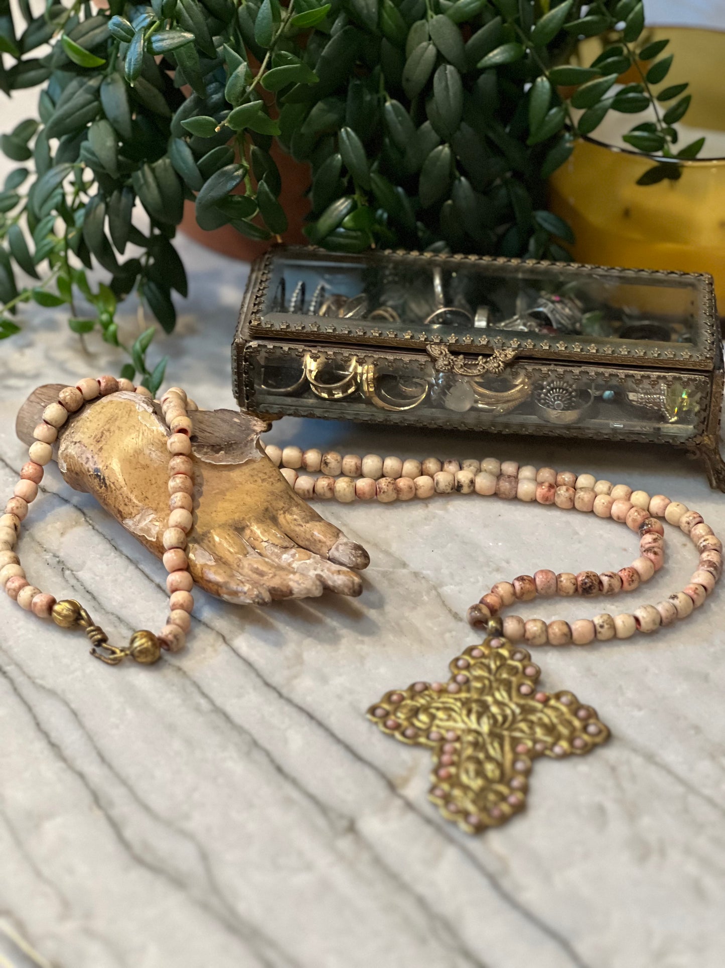 Rustic Cross in Blush