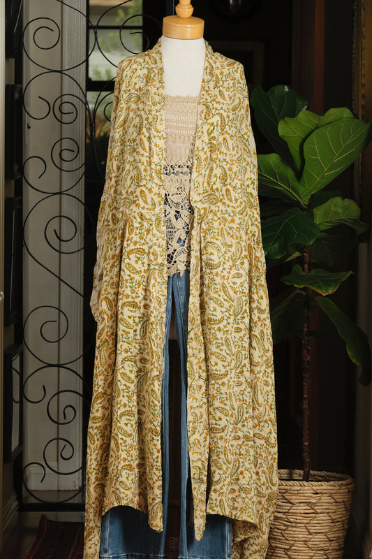 Evermore Duster in Yellow Rose