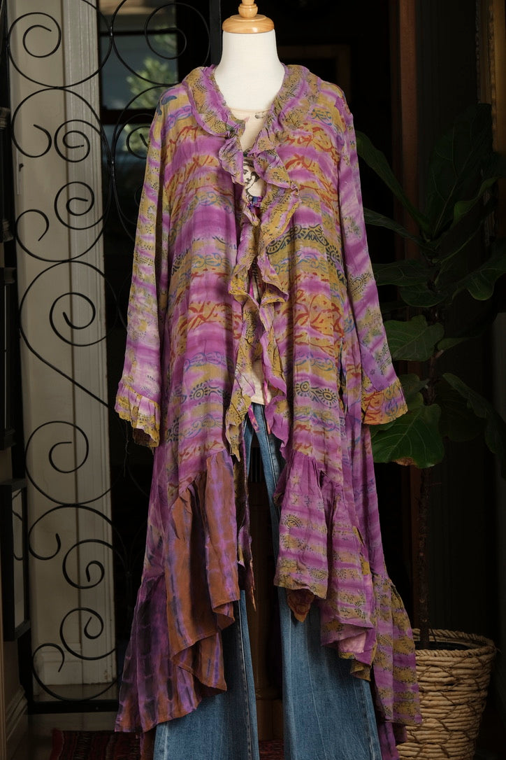 Ruffle Duster in Lavender Crumble