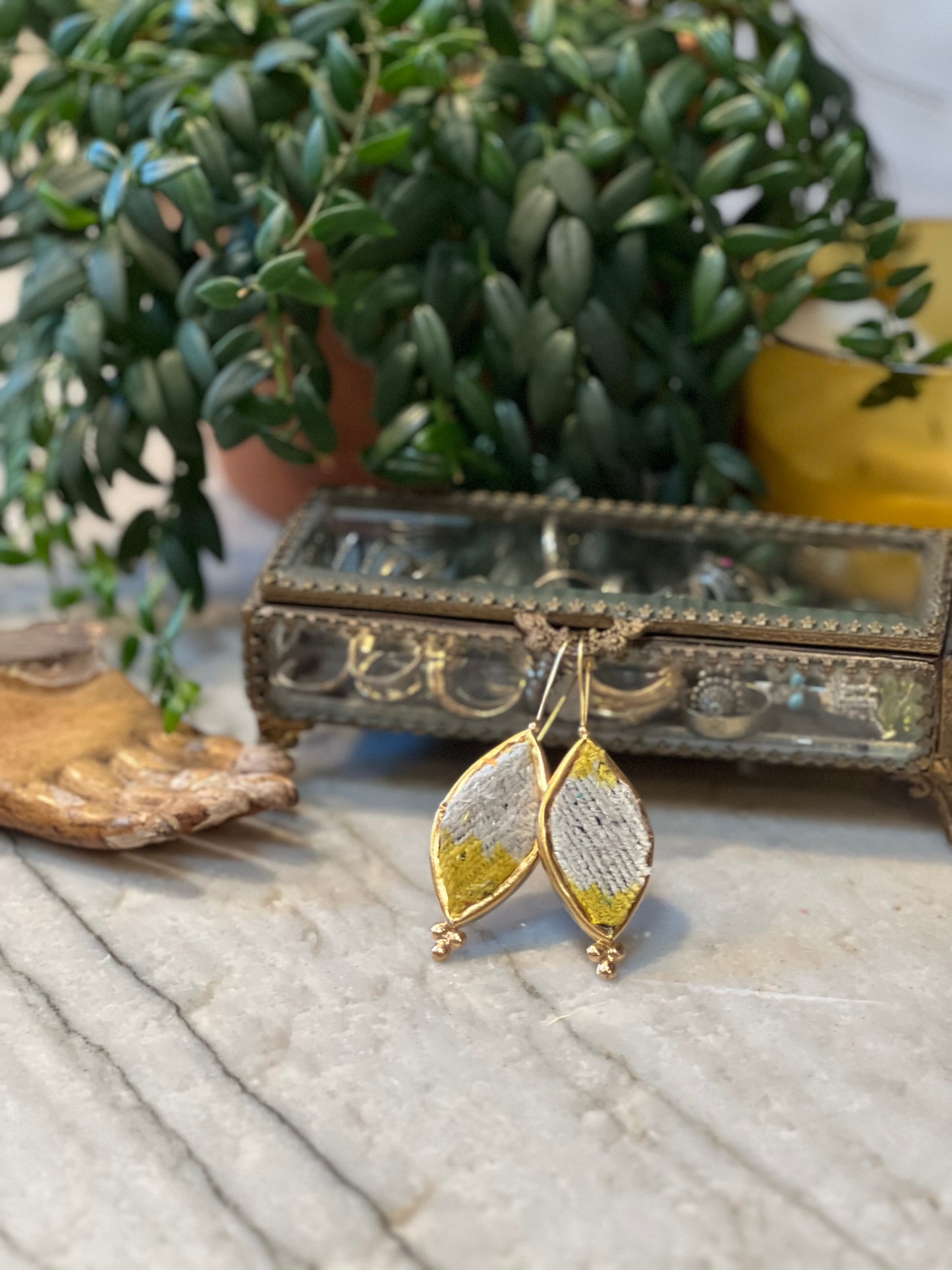 Caravan Earring in Yellow Drop