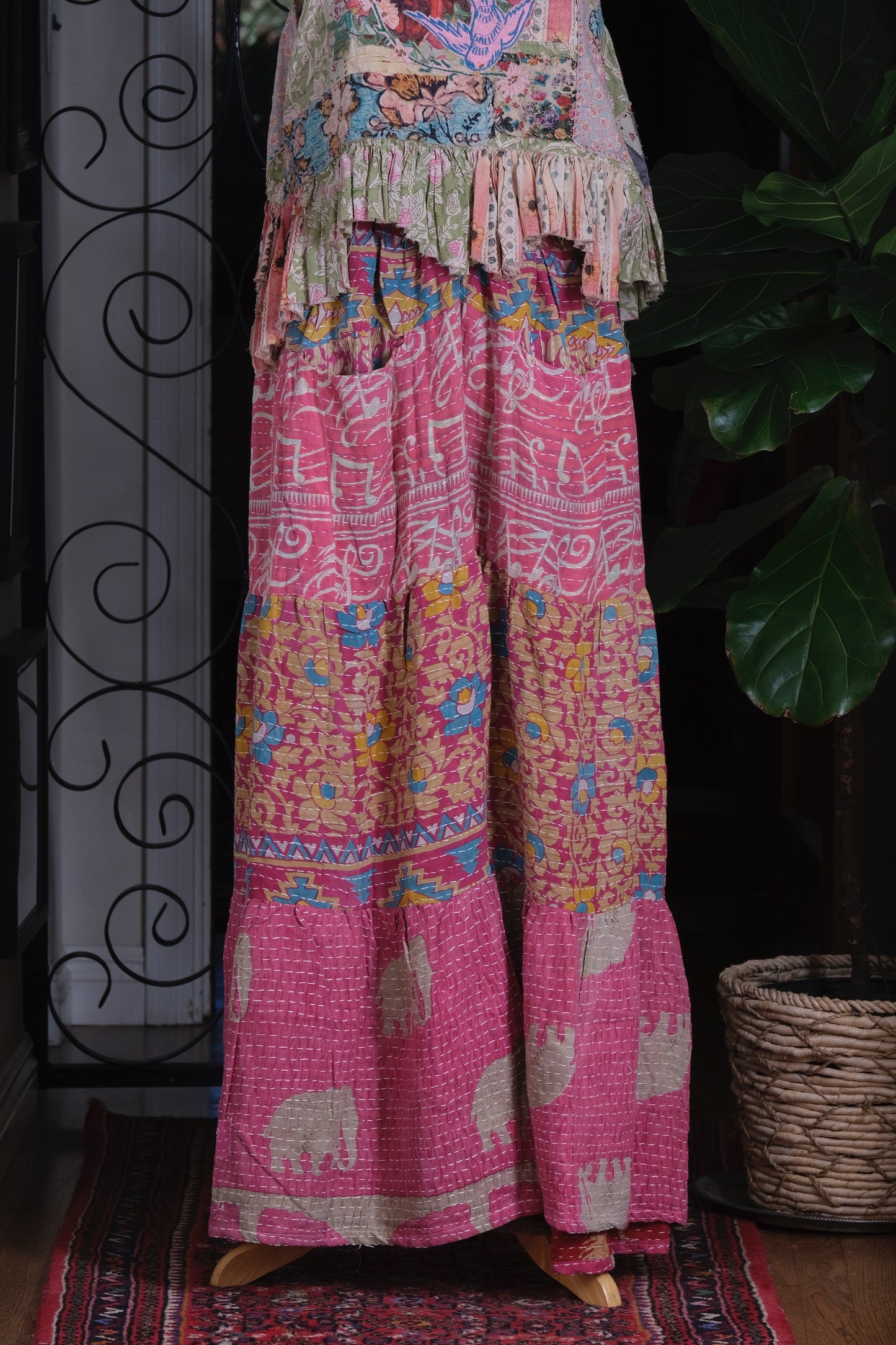 Pocket Pant in Pink Elephant