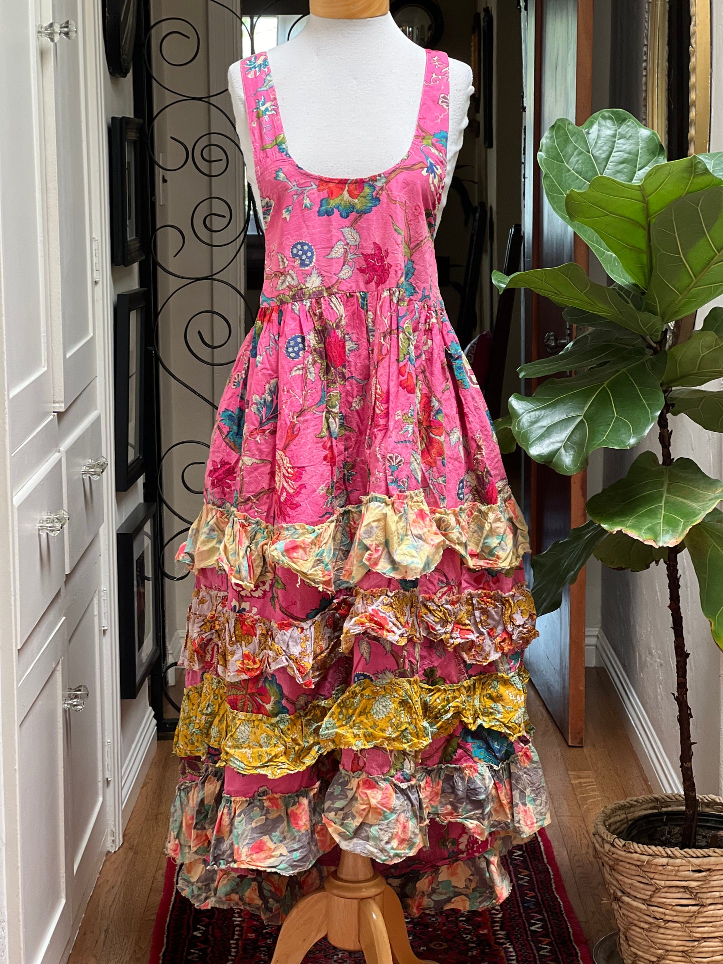 Lula Dress in Distressed Ruffles