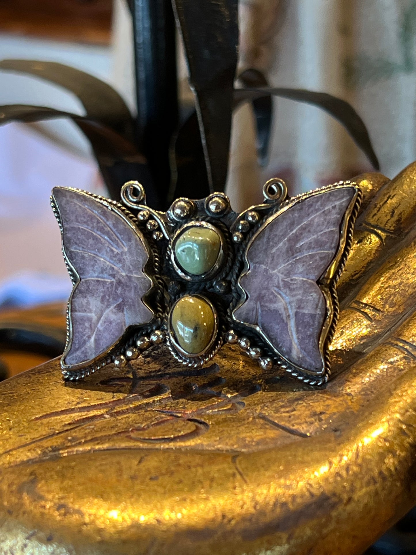 Amethyst Butterfly Ring 1620