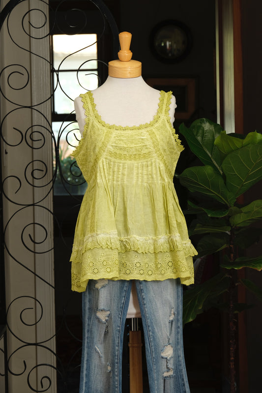 Addison Camisole in Spring Green
