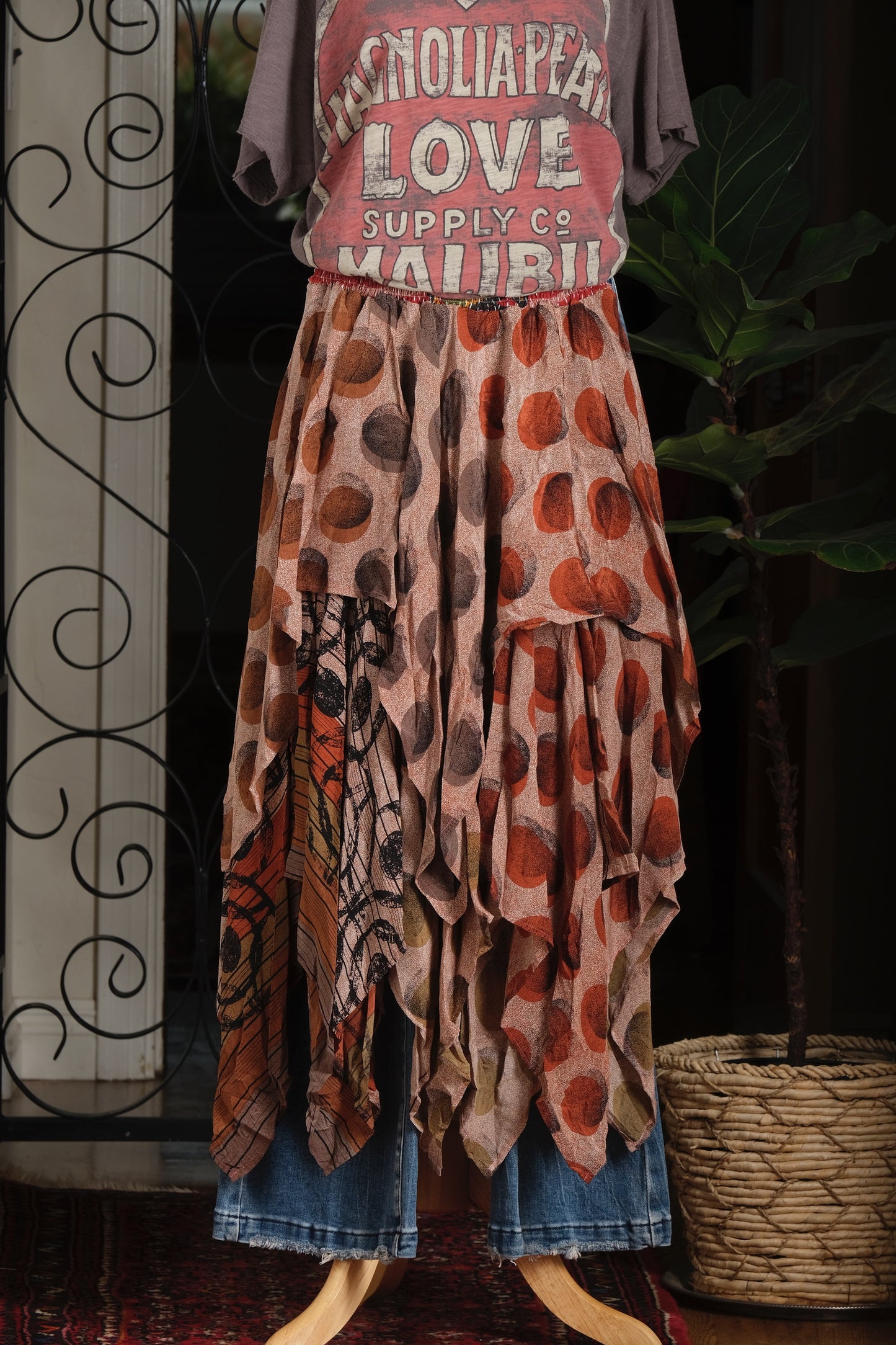 Pixie Skirt in Pirate Dot