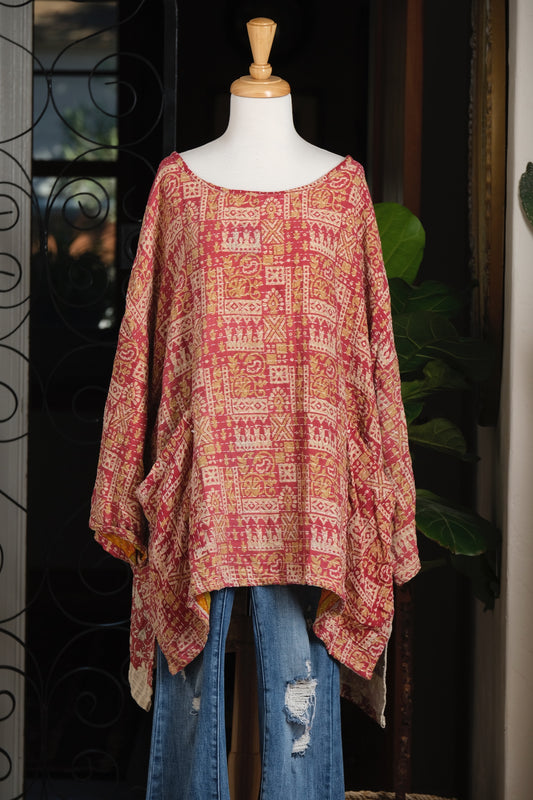 Kantha Pullover in Royal Village