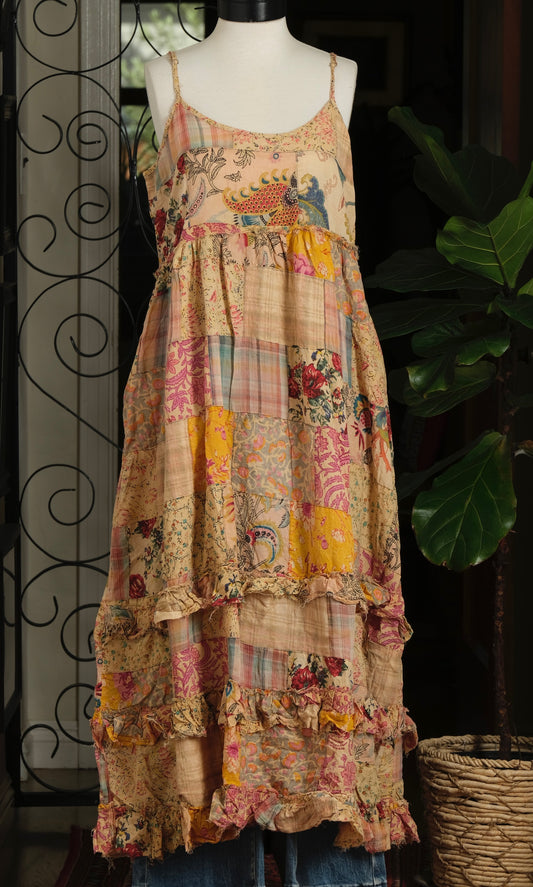 Slip Dress in Quilt Flower