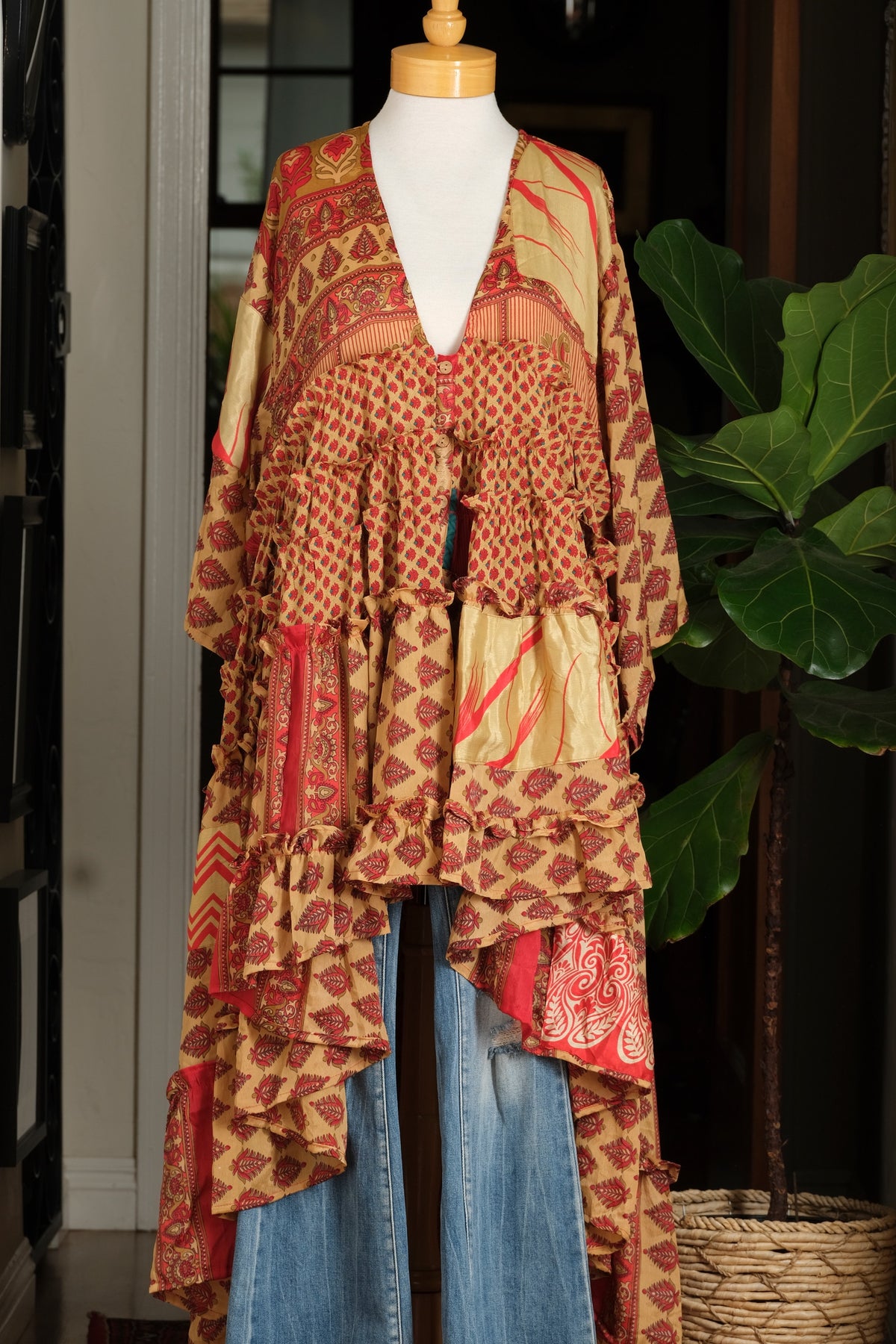 Rhiannon Dress in Rich Paisley