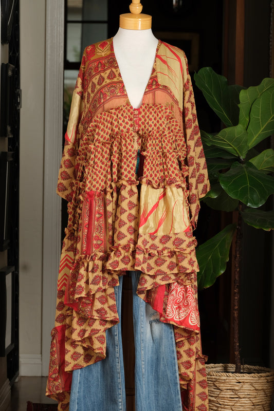 Rhiannon Dress in Rich Paisley