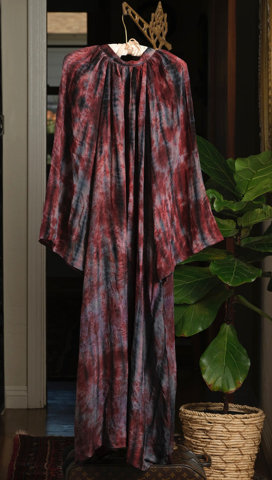 Duster Dress in Cranberry Smoke