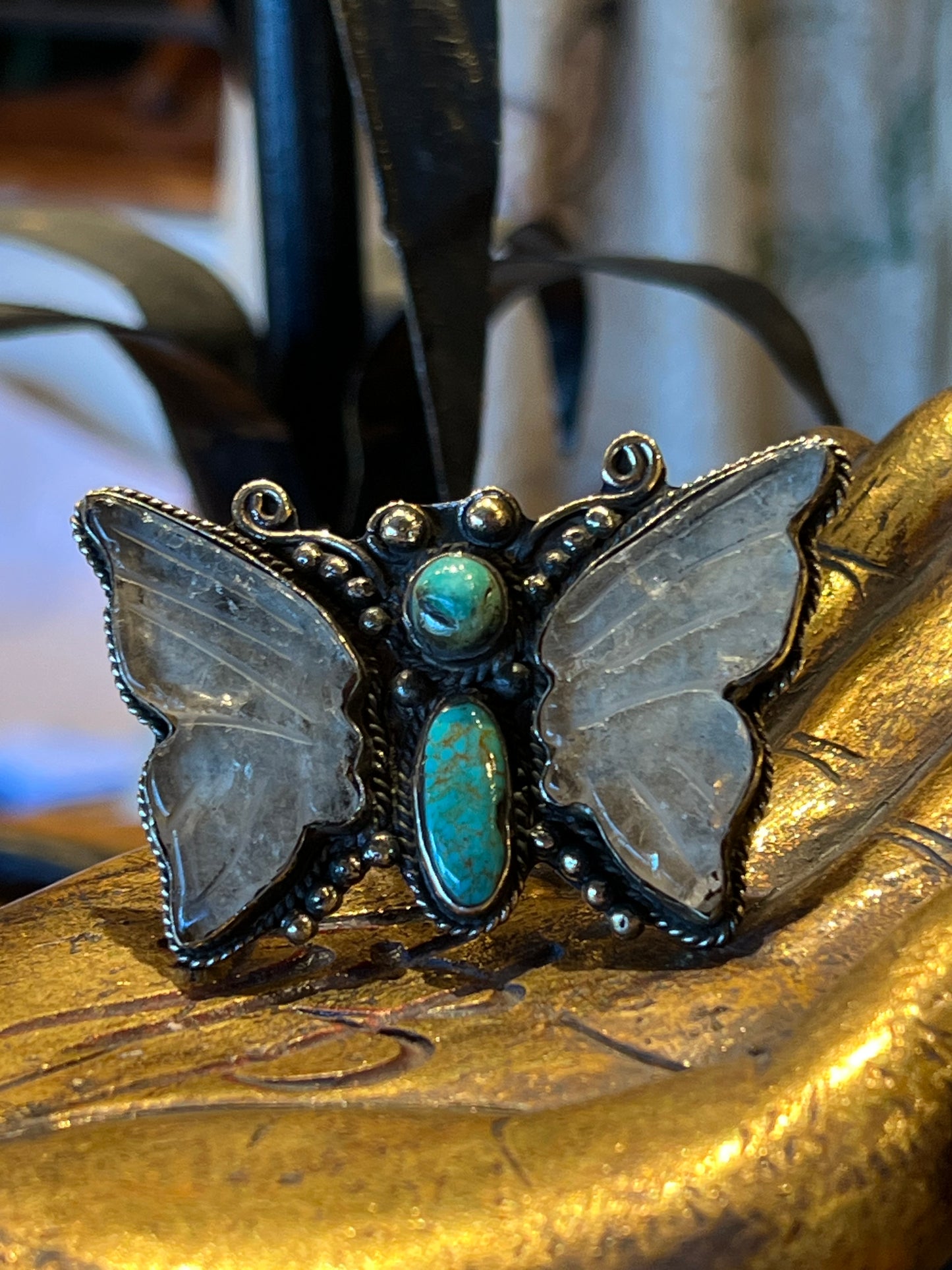 Quartz Butterfly Ring 1619