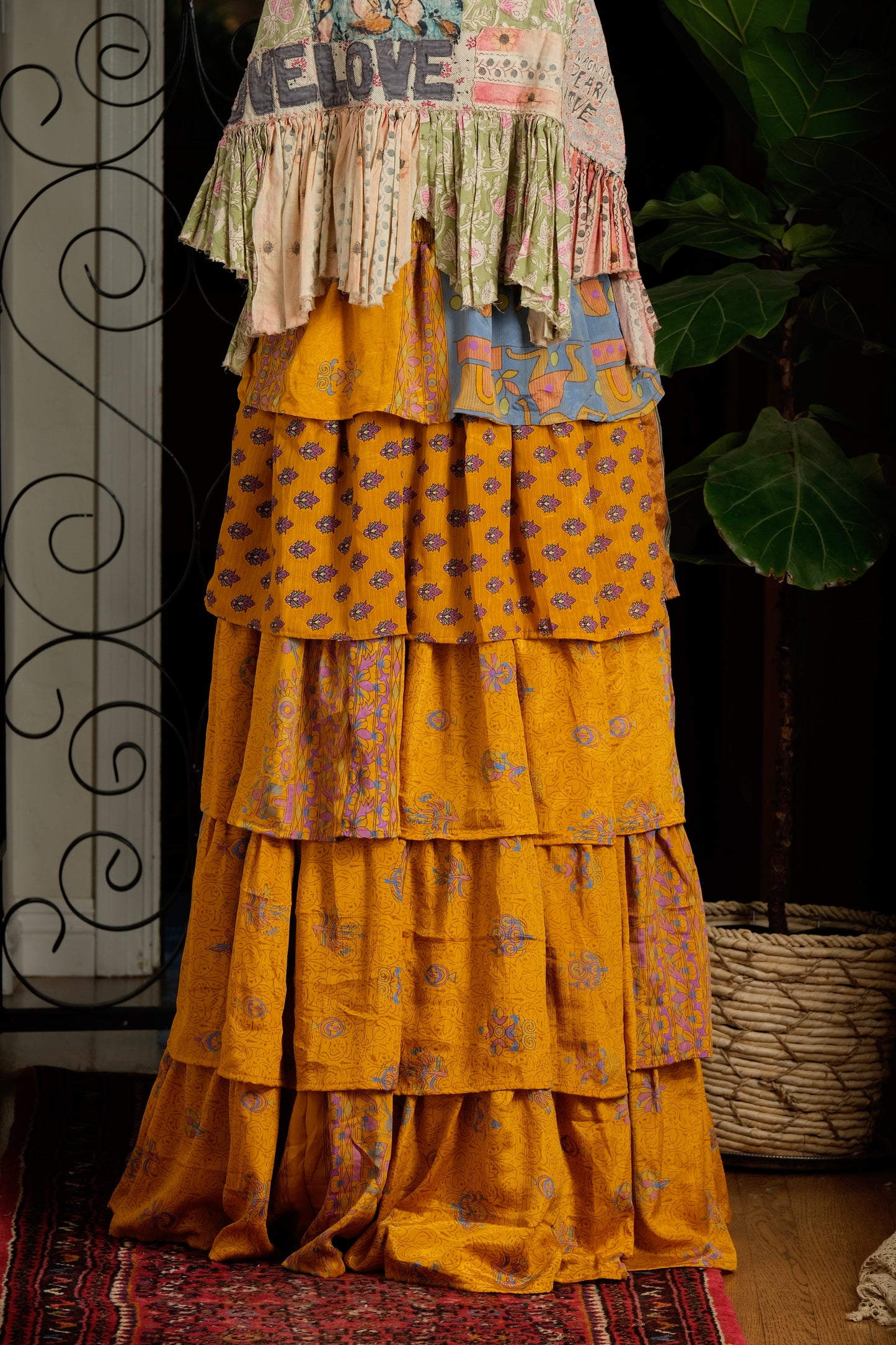 Moon Magic Maxi Skirt in Marigold
