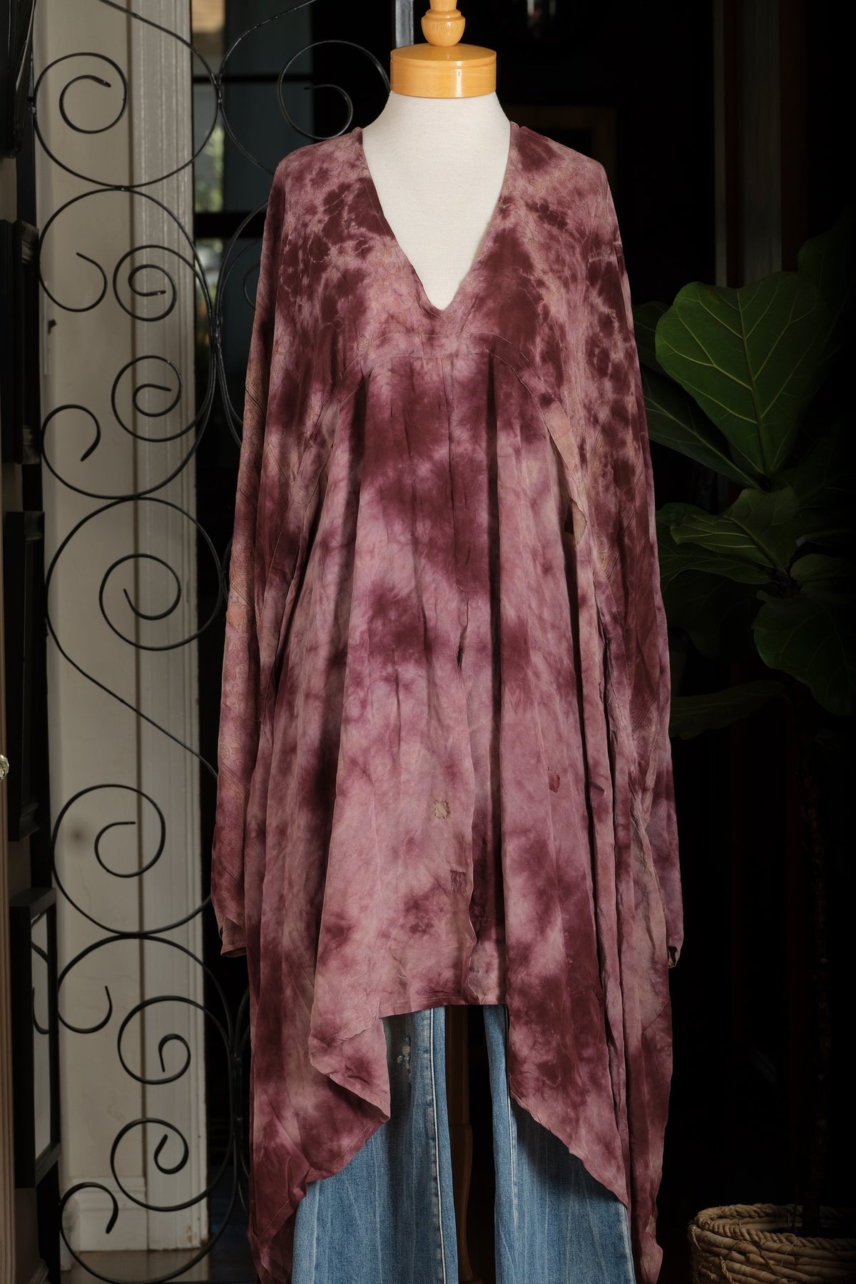 Eclipse Topper in Plum Tie Dye