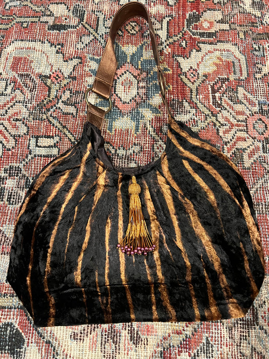 Velvet Boho Bag in Rusty