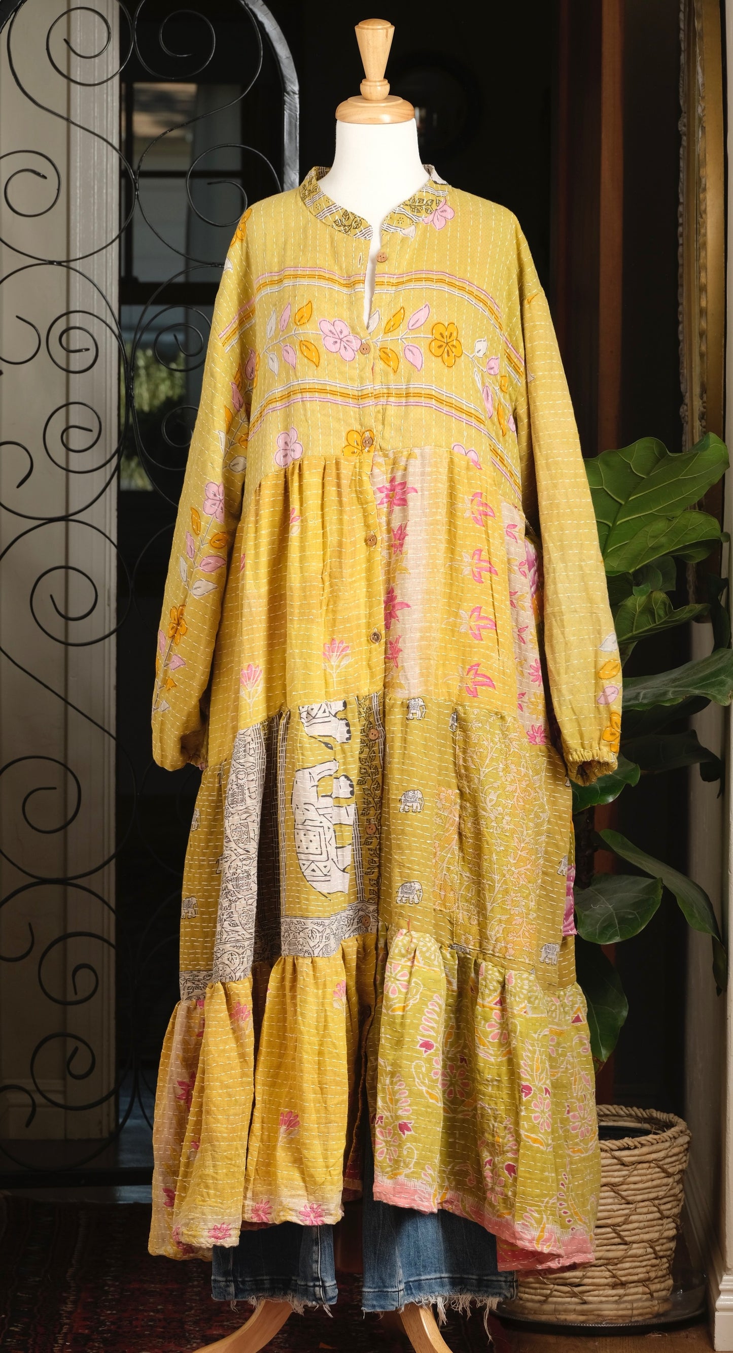 Majestic Duster Dress in Sweet Elephant