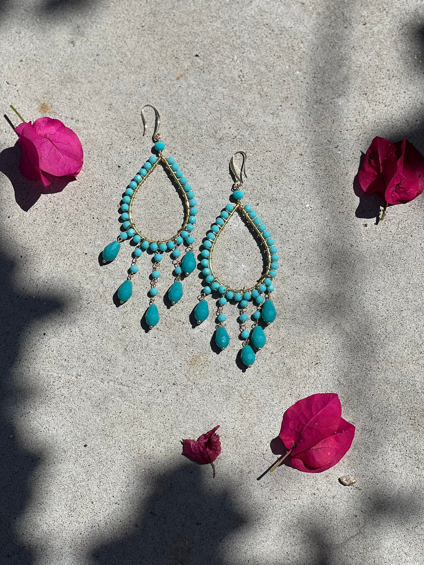 Jet set Gypsy Earring in Turquoise