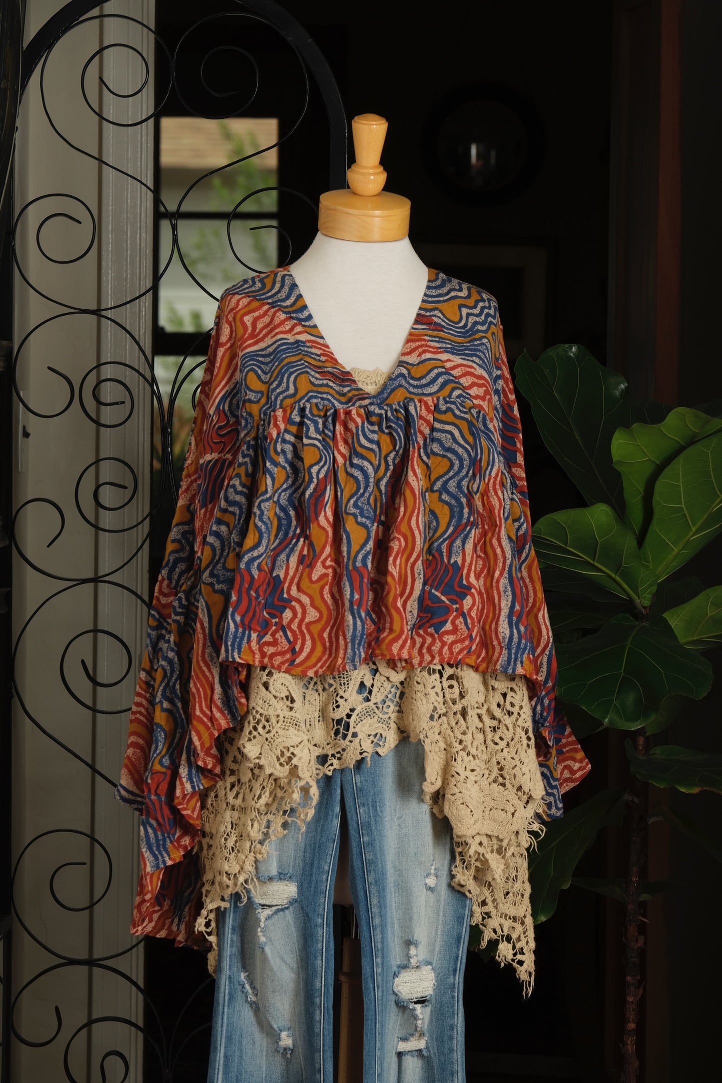 Gold Dust Crop Top in Wanderlust