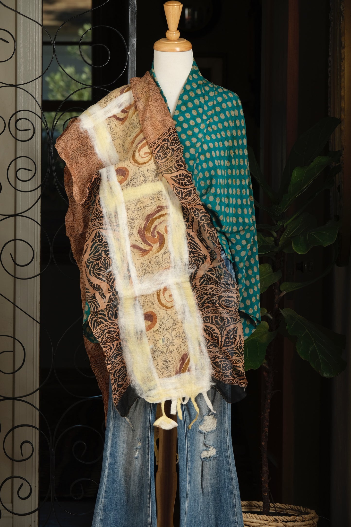 Lotus Scarf in Terracotta Butter