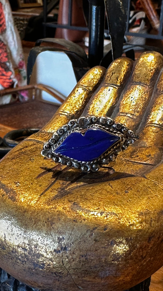 Petite Lapis Lip Ring 1408