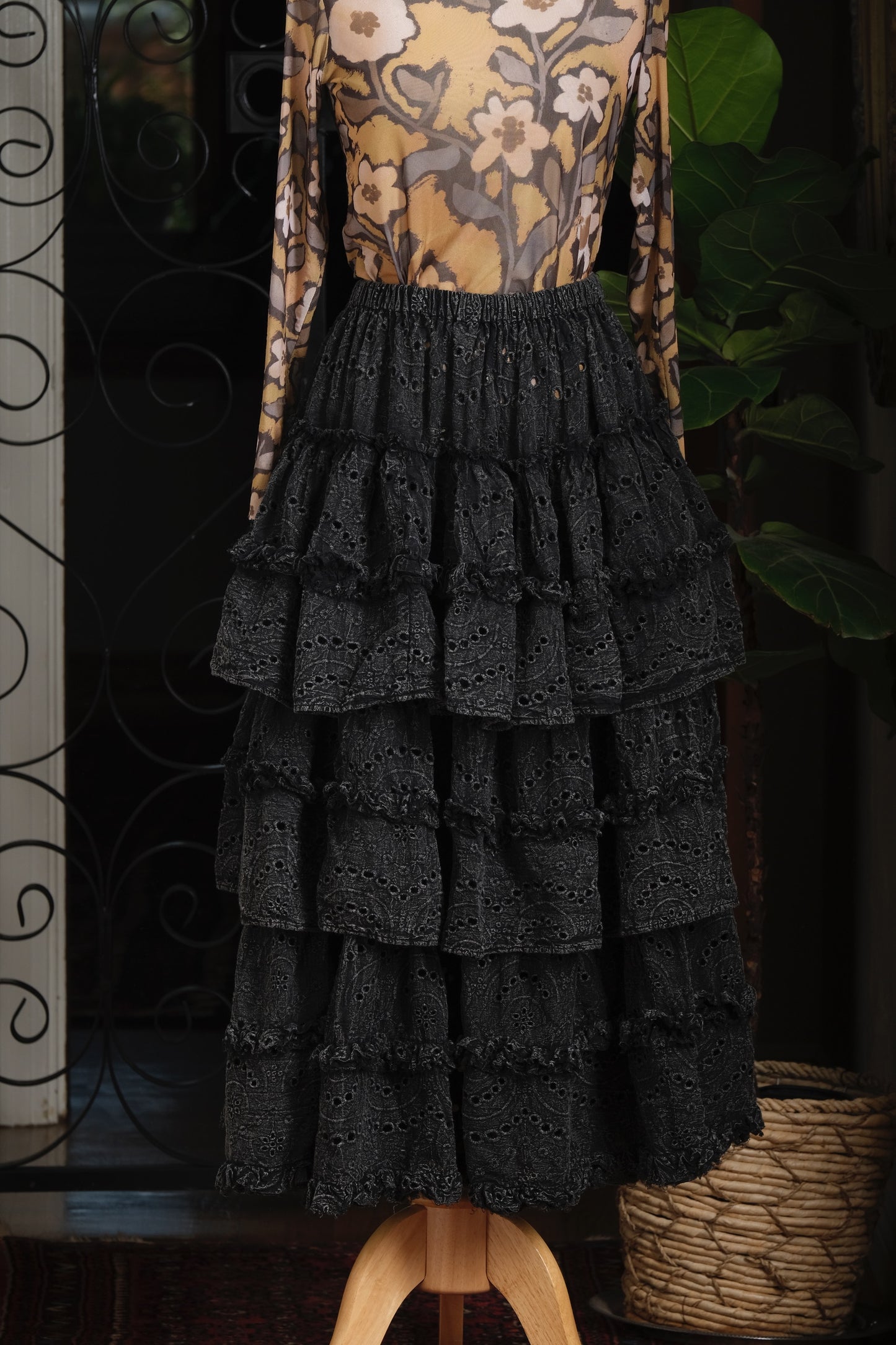 Dutton Skirt in Faded Black