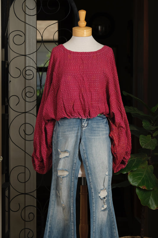 Gathering Top in Scarlet