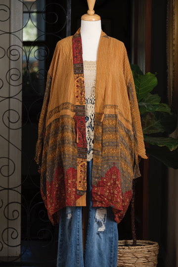 Drawstring Duster in Sultan's Gold