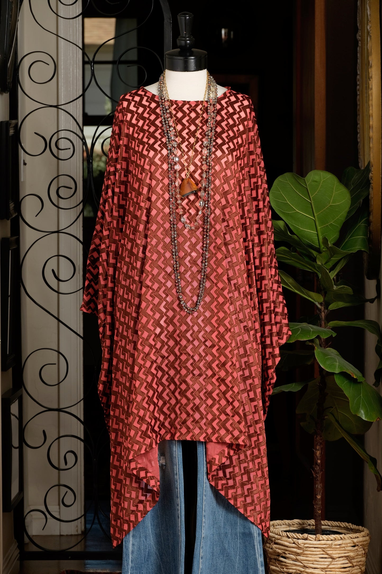 Tunic in Deco Zigzag