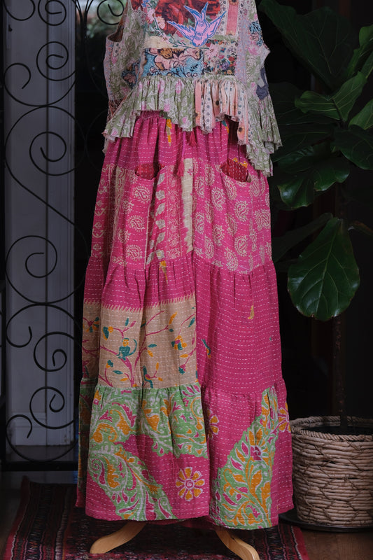 Pocket Pant in Pink Paisley