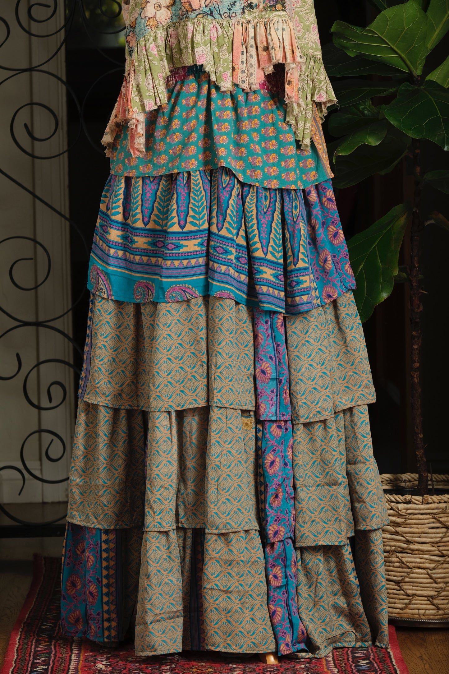 Moon Magic Maxi Skirt in Folklore Turquoise