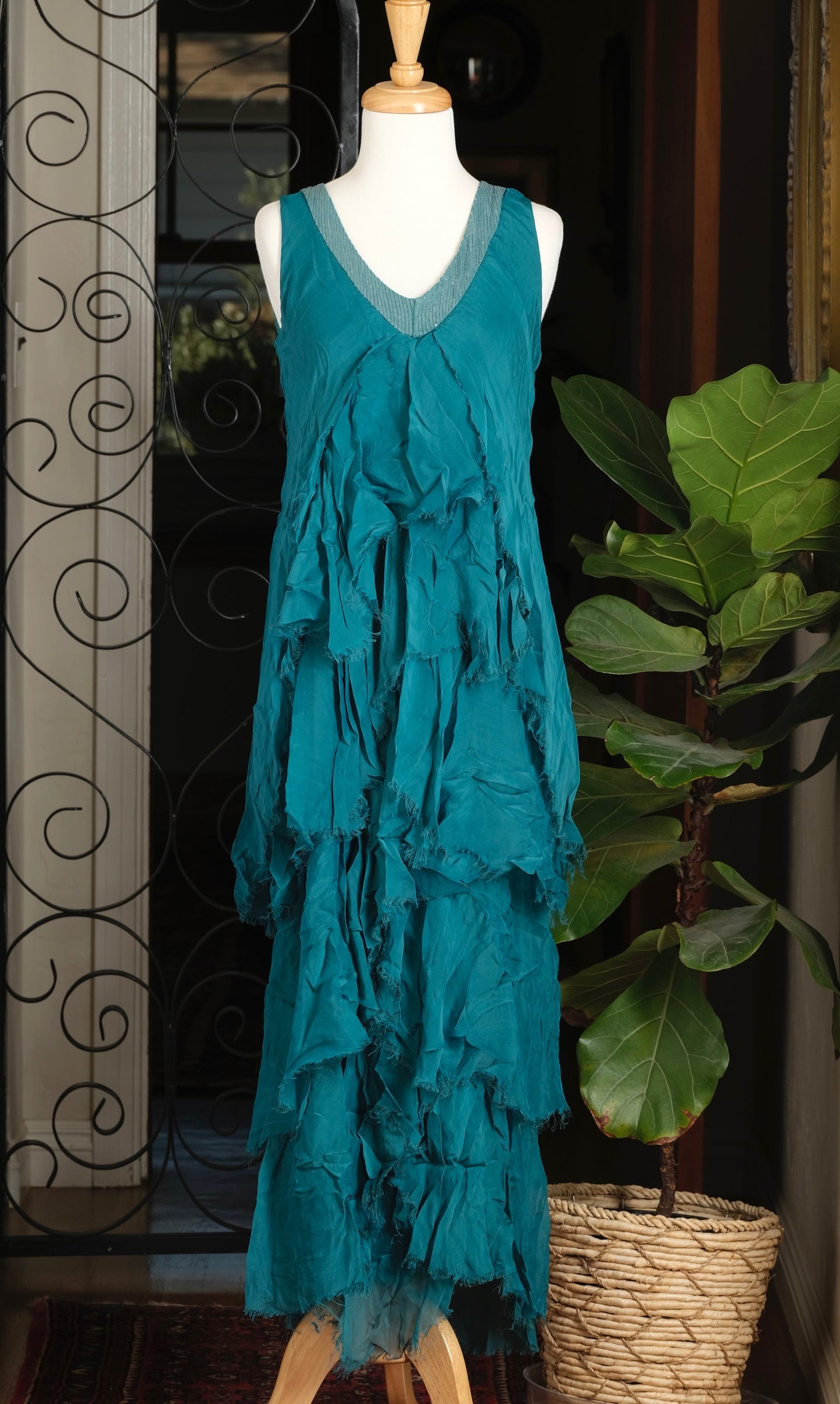 Gatsby Dress in Teal