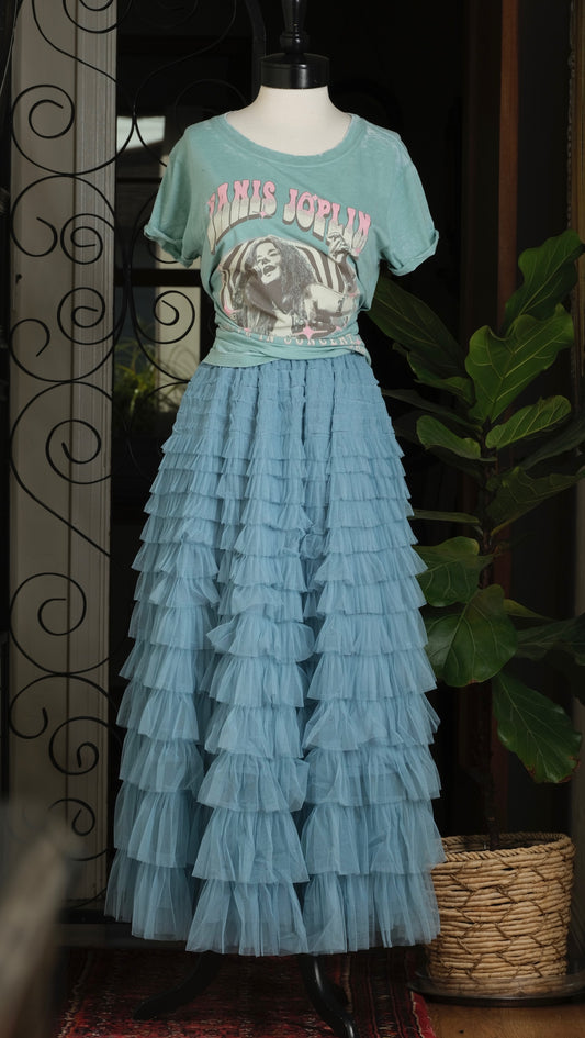 Tulle Skirt in Turquoise