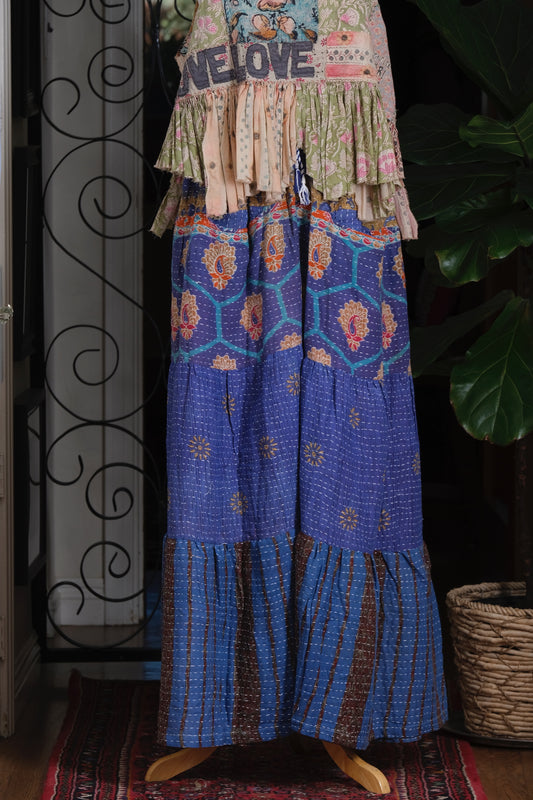 Pocket Pant in Blue Garden