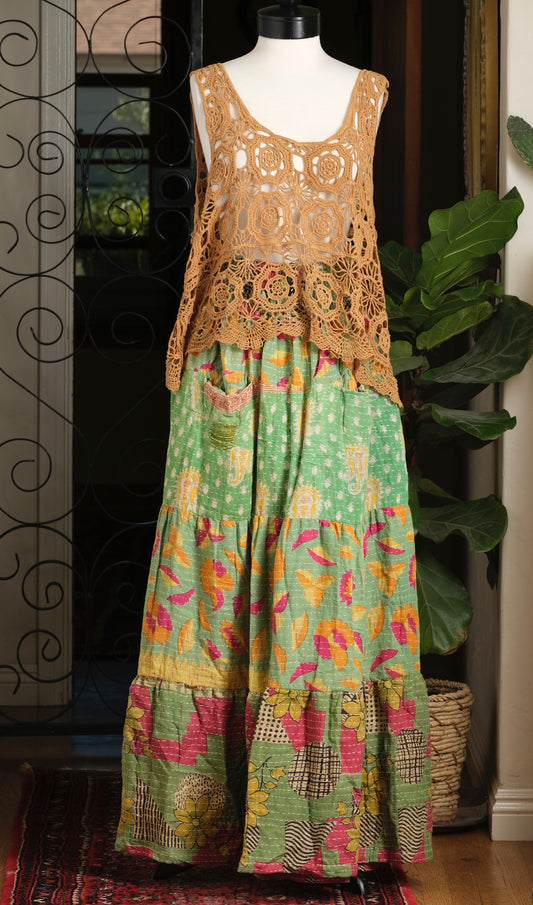 Pocket Pant in Green Sunshine