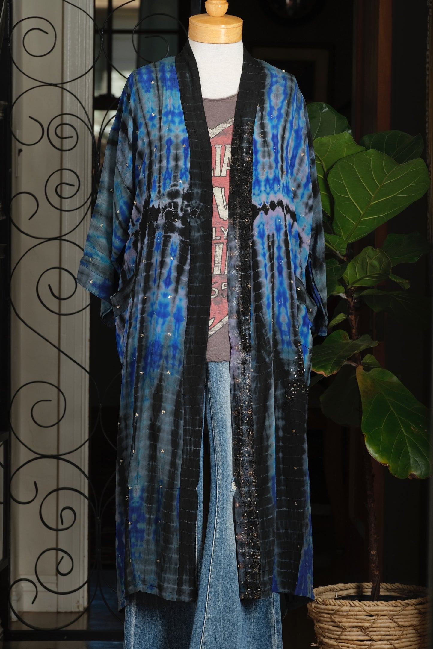 Smoke Duster in Midnight Indigo