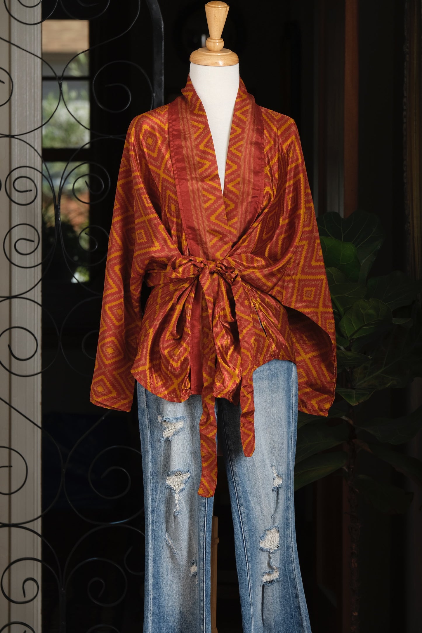 Tie Top in Golden Diamond