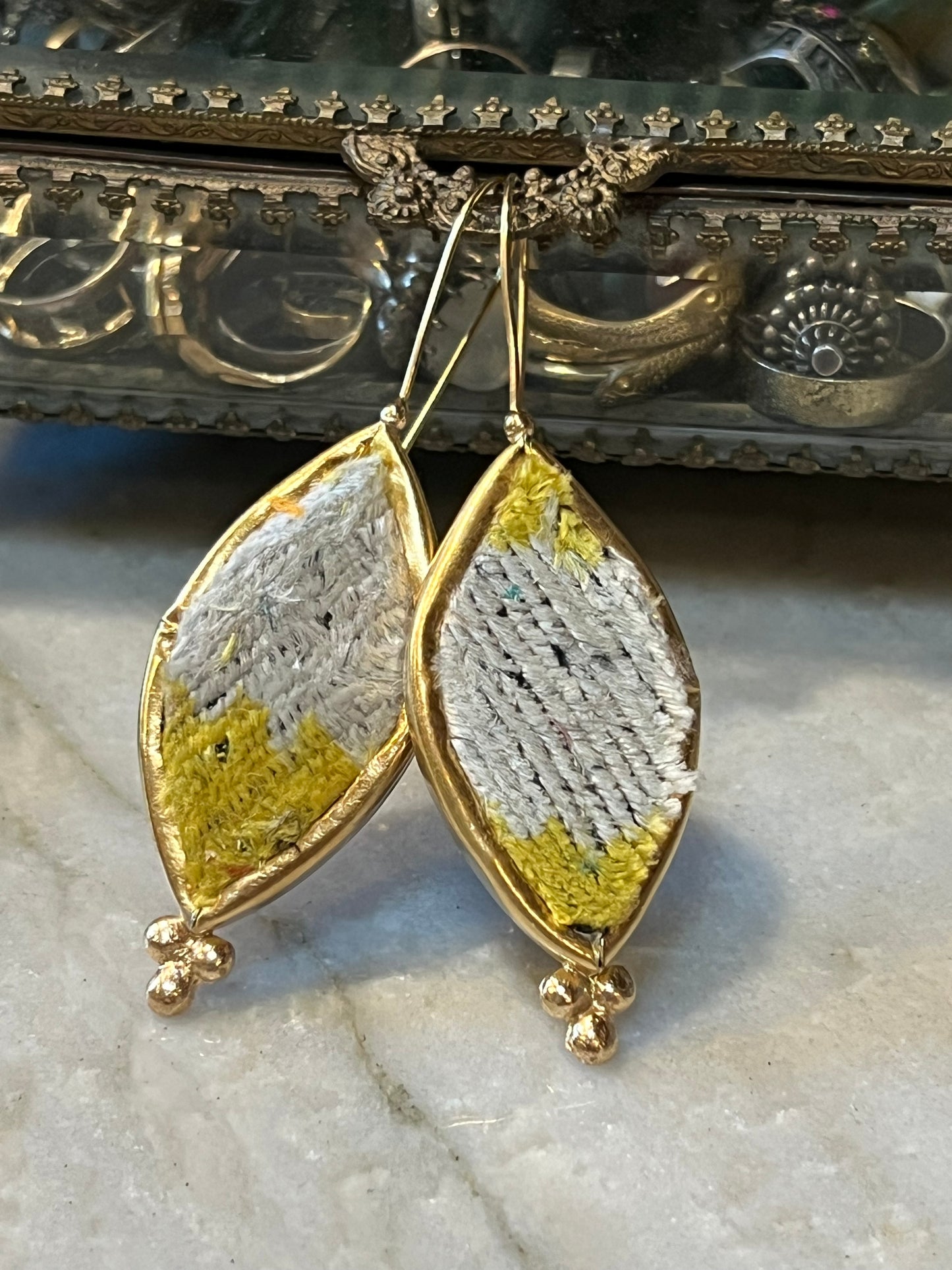 Caravan Earring in Yellow Drop