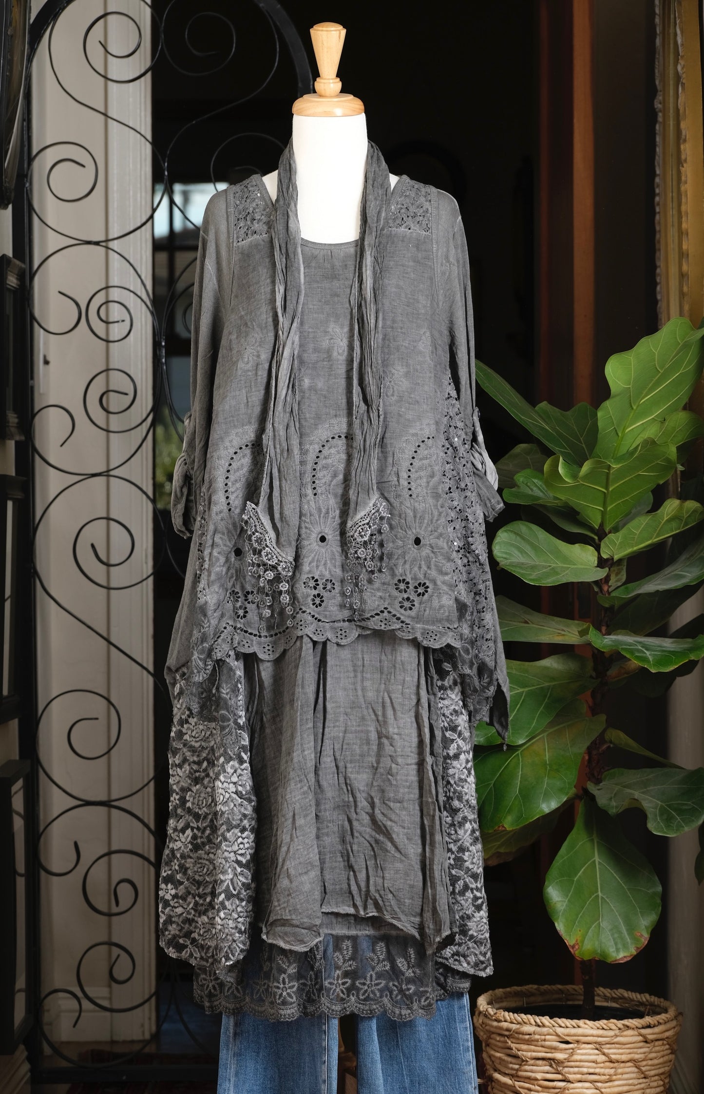 Stargazer Tunic in Grey