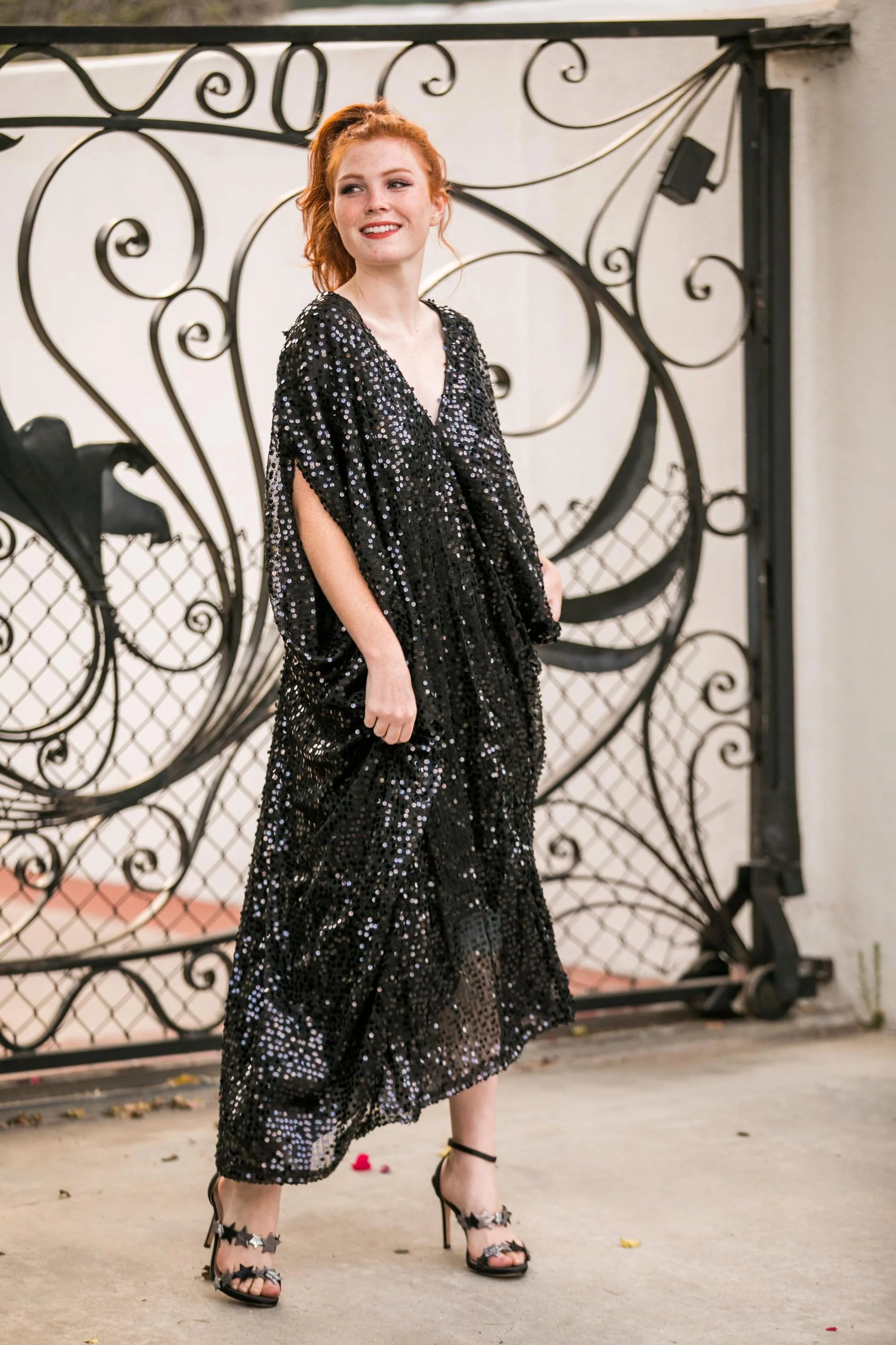 Sequin kaftan sales