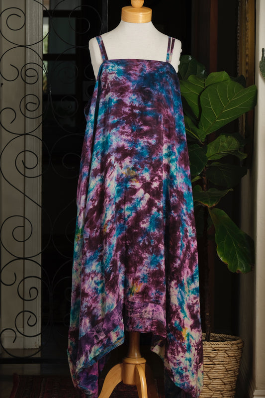 Shine Maxi Dress in Teal Splash