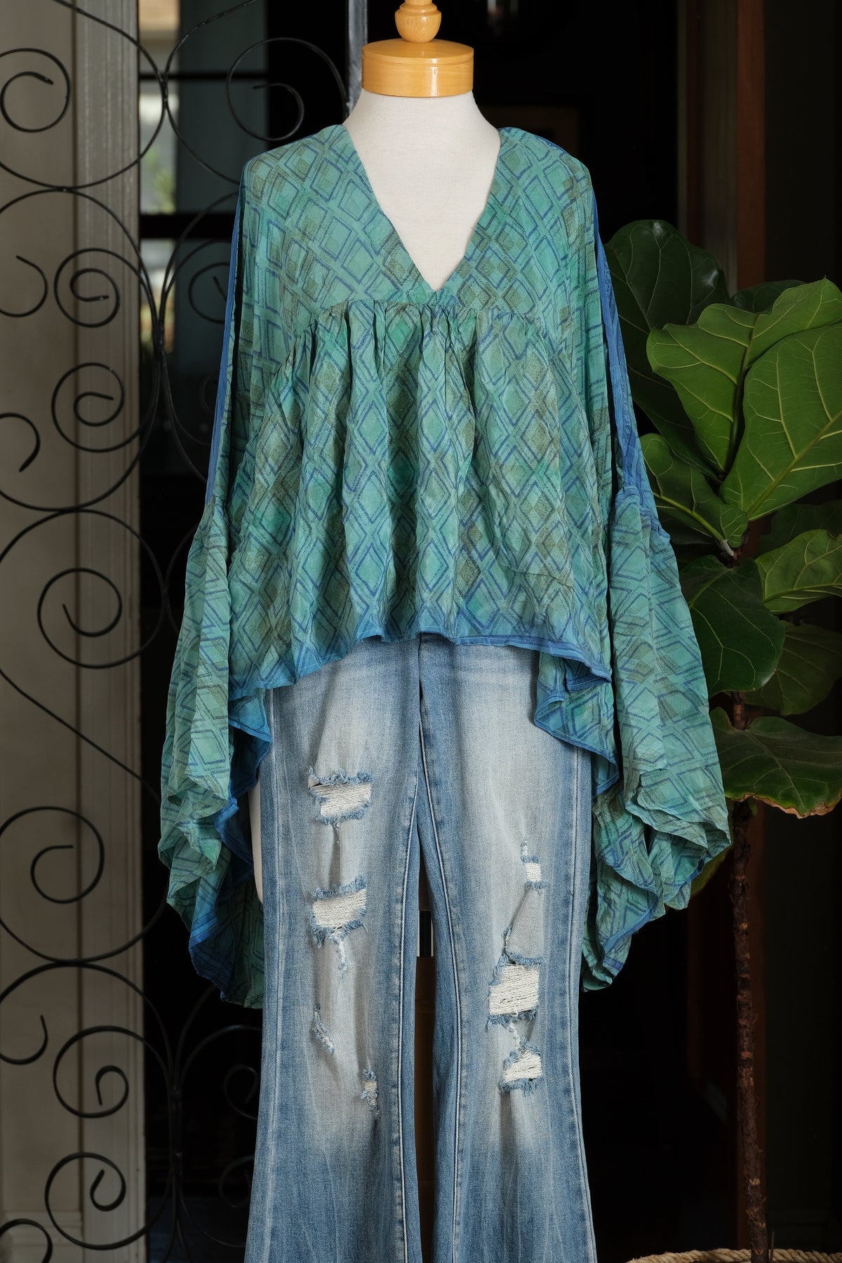 Gold Dust Crop Top in Patina Ombre