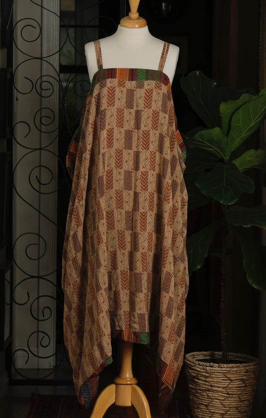 Shine Maxi Dress in Arrows and Leafs