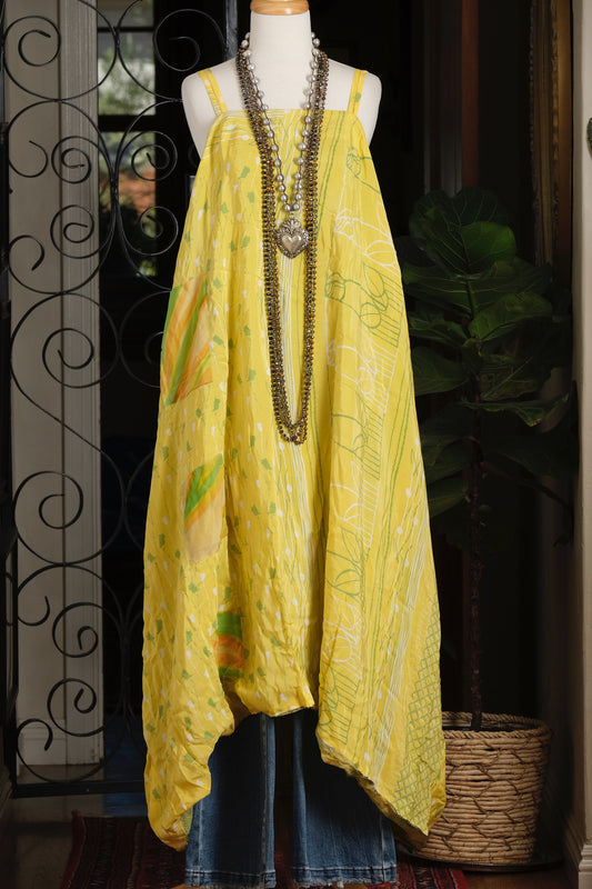 Shine Maxi Dress in Lemon Leaf