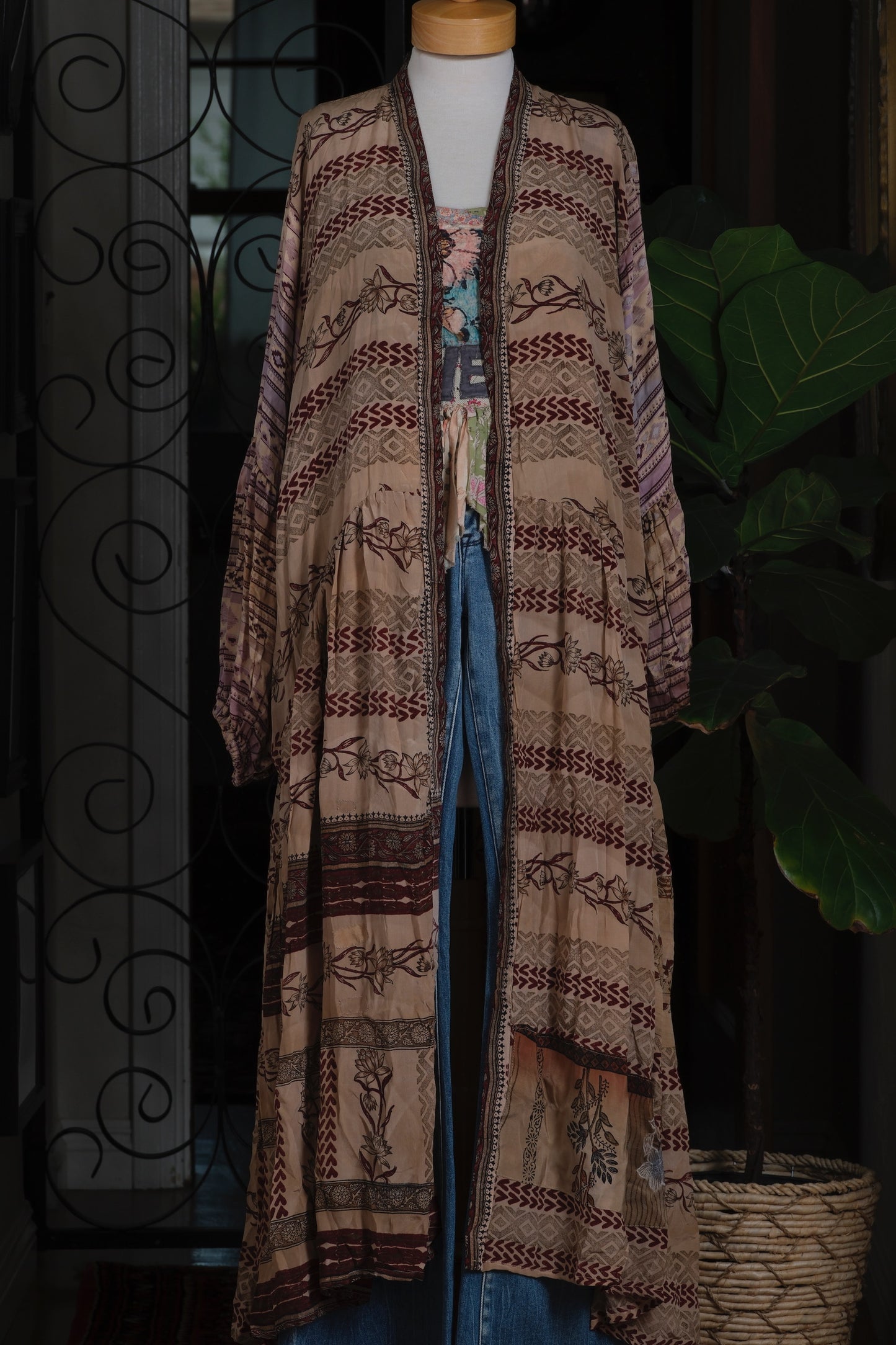 Evermore Duster in Lotus Vine